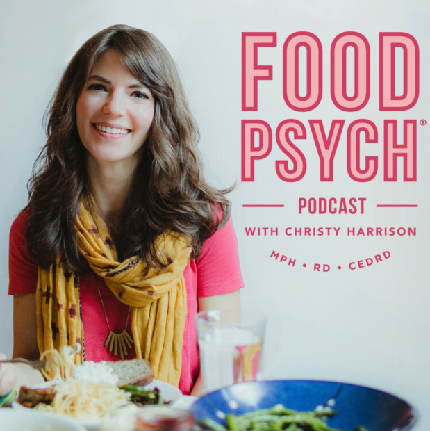 food psych podcast with christy harrison, mph, rd, cedrd - podcast album art